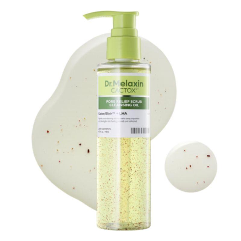 Dr.Melaxin Cactox Pore Relief Scrub Cleansing Oil 140ml – Pore & Blackhead Cleansing Oil with Prickly Pear Cactus