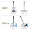 Rotating Mop Floor Mop Flooring Wiper Mop Rotating Mop Squeezer Mop Set Gray 2 Cloths Replacement Bucket Included Single Layer Cleaning Dehydration