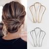 Плетеный артефакт для волос U-образная шпилька для волос в корейском стиле, металлические палочки для волос, старинный стиль, головной убор