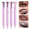 4-in-1 Multifunction Makeup Pen Eyeliner Eyebrow Lip Highlighter Stick Refillable Cosmetic Set - 14.4cm Waterproof All-in-One Beauty Tool