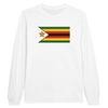 T-shirt à manches longues - PIXELFORMA - Drapeau du Zimbabwe - 100% coton - Manches longues - Coupe régulière