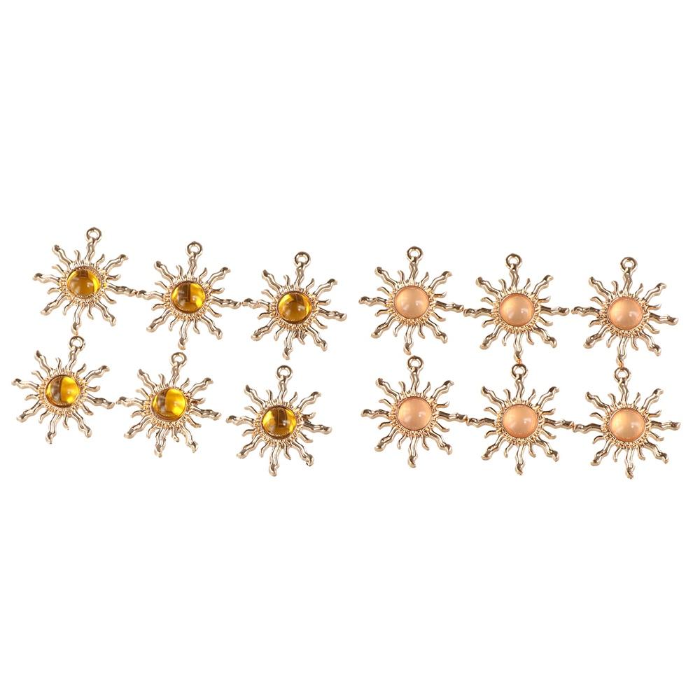 10 шт. очаровательные подвески в виде солнца из драгоценных камней своими руками, подвеска из драгоценных камней, ювелирные изделия, аксессуары, изготовление ювелирных изделий