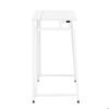 Bureau d'ordinateur pliable - SPRINGOS - 80 cm - Blanc - Design minimaliste - Structure en métal
