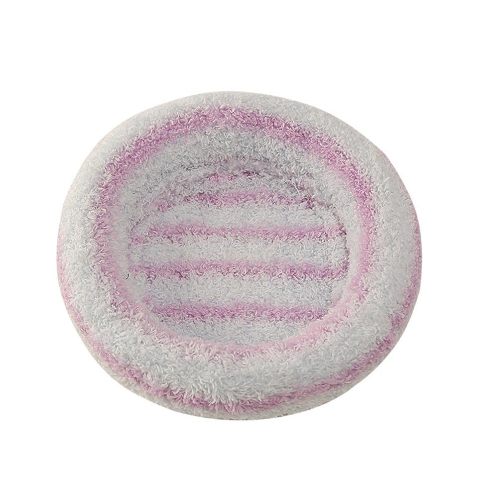 Soft Touch Hamster Round Plush Bed Thickened Fabric Bunny Warm Bed Pad Home Decor