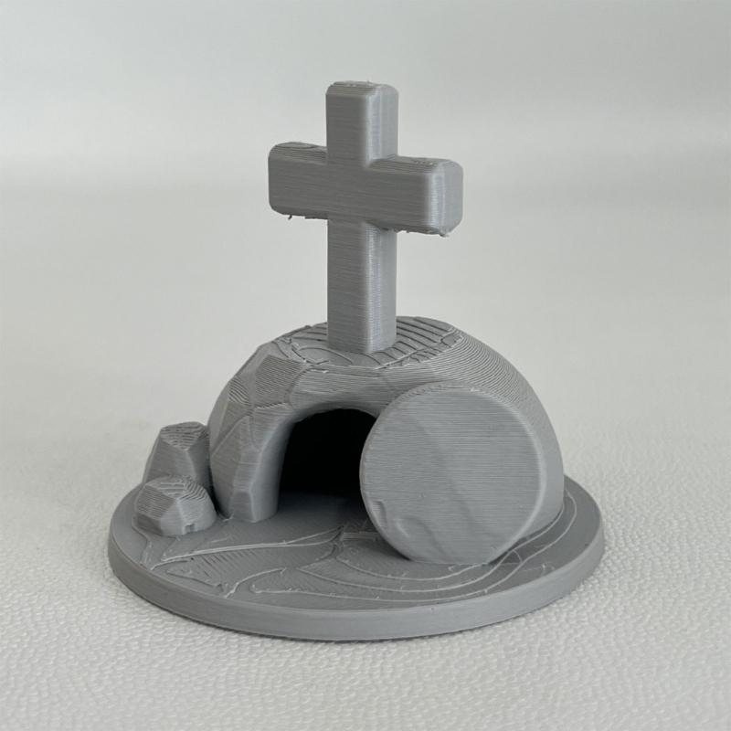 Украшение на Пасху «Пустая гробница» Элегантный 3D-печатный Распятие Украшение для гробницы Религиозный орнамент В качестве пасхального подарка