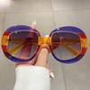 Oversized Fashion Sunglasses  New Multi Candy Color Women Shades Trendy Stylish Gradient Brand Travelling Eyewear