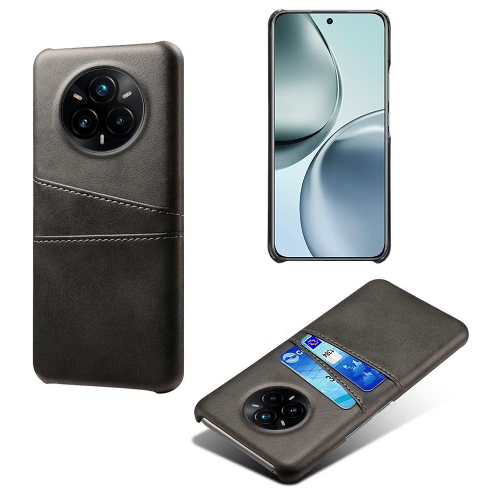 For Realme 14 Pro+ 5G Case Dual Card Slots PU Leather + Hard PC Phone Cover