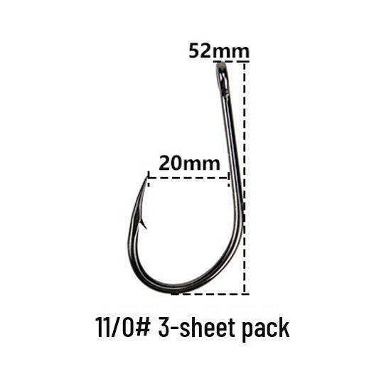 Крючки Mustad 10829 с изогнутым цевьем для морской рыбалки, ловли крупной рыбы, на длинные джиги, для белого амура и осетра.