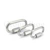 304 Stainless Steel Oval Locking Carabiner Clip, Quick Links, Rope Connector for Trailer, Swing, Hammocks, Cable, Camping