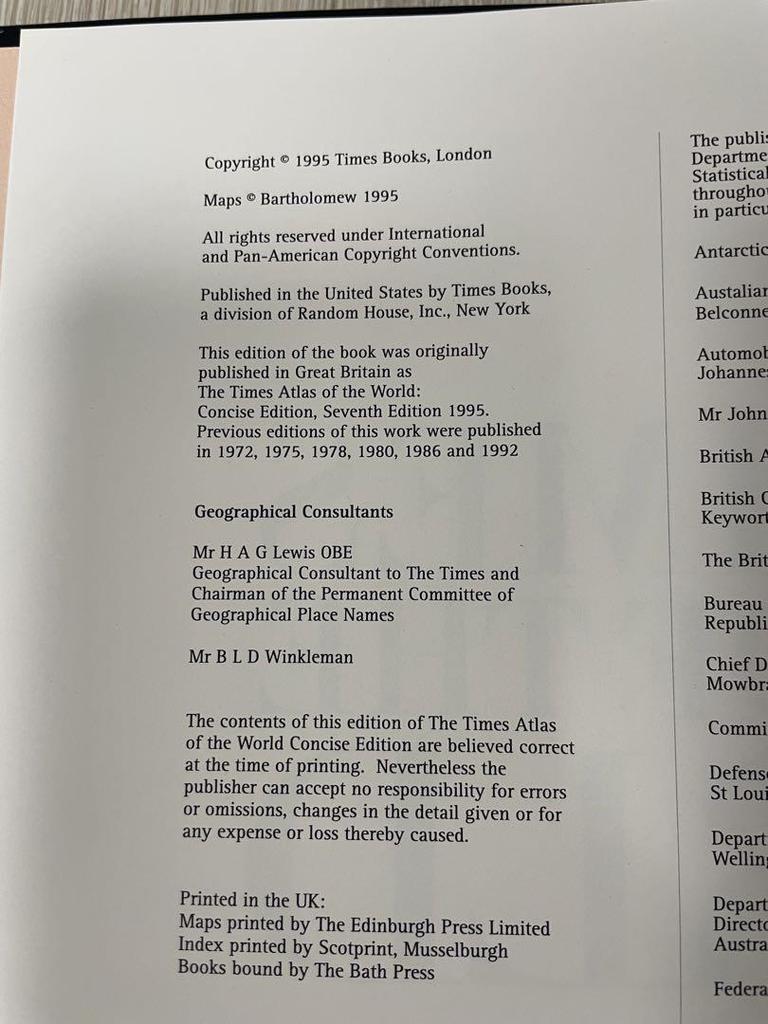 [Б/У] АТЛАС МИРА THE TIMES