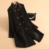 Woolen Coat Women's New Autumn Fashion Temperament High Sense Medium and Long Women's Woolen Coat