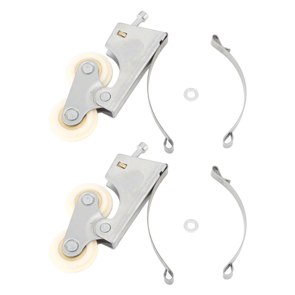 2pcs Silent Sliding Door Pulley Easy Installation Cabinet Roller Pulley Door Roller Wheels Bathroom