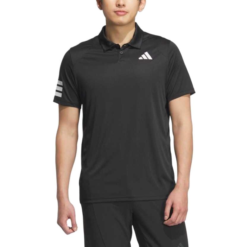adidas ТЕННИСНЫЙ КЛУБ Поло с 3 полосками Мужское Черный/Белый KA8333