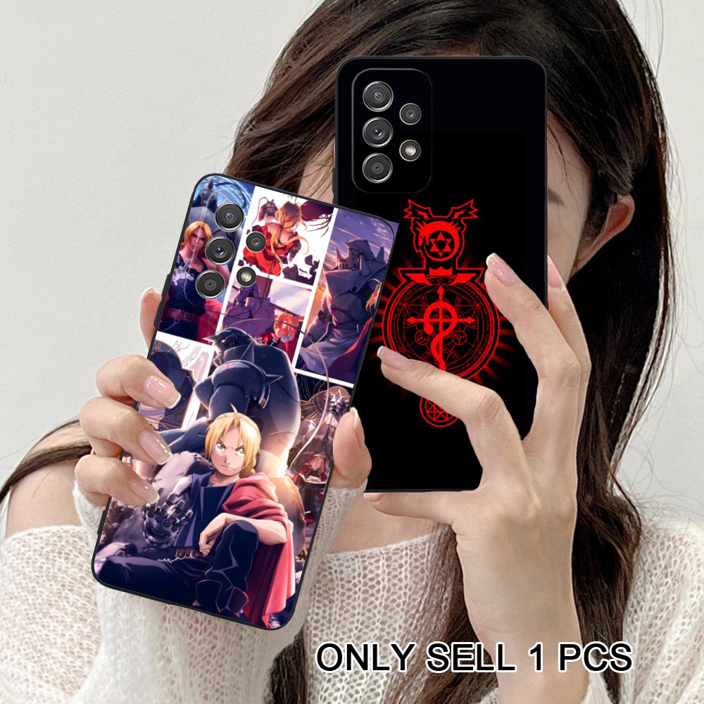Fullmetal Edward Elric Phone Case for Samsung Galaxy A56 55 54 53 52 51 36 35 34 23 16 15 5G Soft TPU Shockproof Cover
