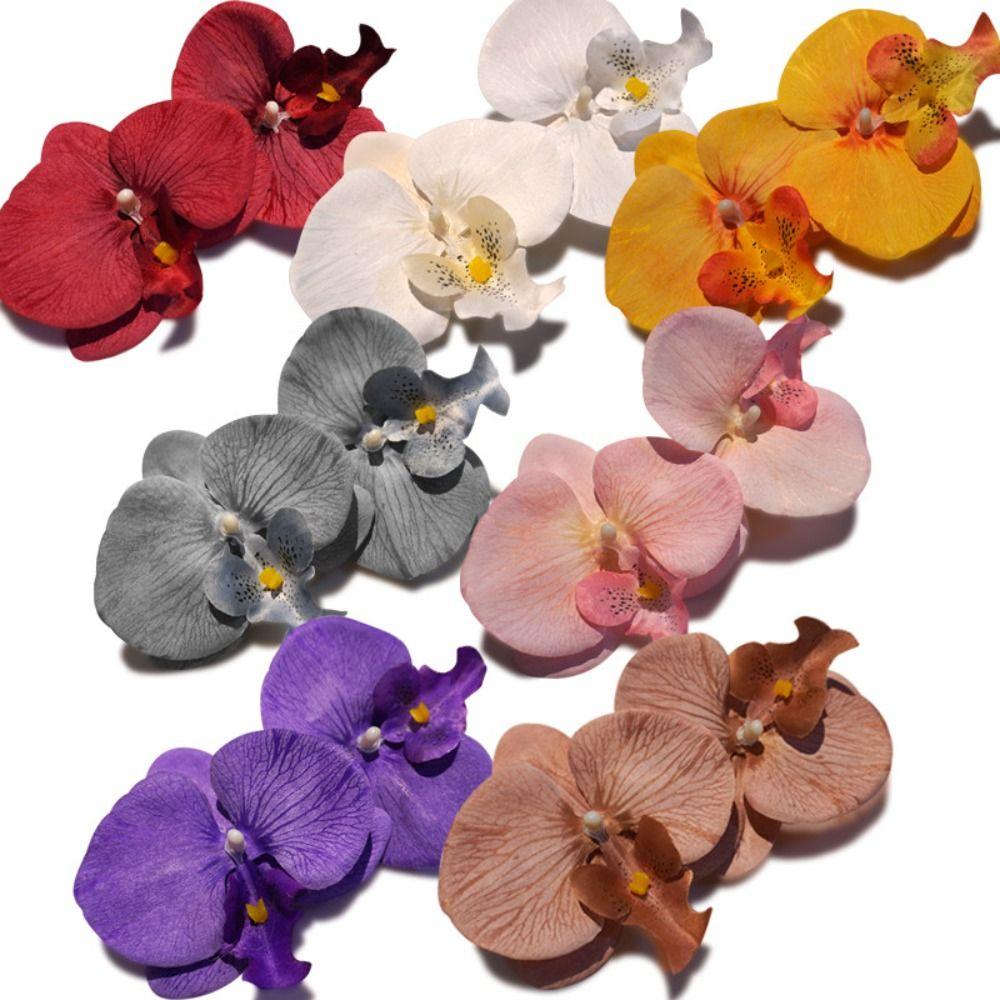 Flower Pattern Orchid Flower Hair Clip Large Size Headdress New Barrettes Ornament