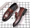 Кожаная обувь, мужская деловая официальная одежда, повседневная мужская осенняя новая британская рабочая корейская версия модной кожаной обуви для ног