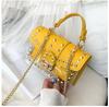 SCIONE Women's 2025 Fashion Studs Transparent Jelly One Shoulder Crossbody Bag