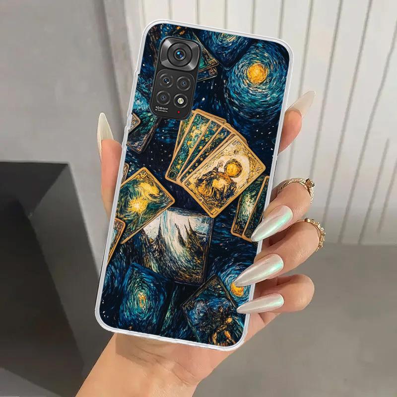 Чехол для телефона с картой Таро "Ведьма" для Xiaomi Redmi Note 15 14 14S 13 12S 12 Pro 11S 11 Plus 11T 11E 10S Мягкий чехол-накладка с принтом Redmi N