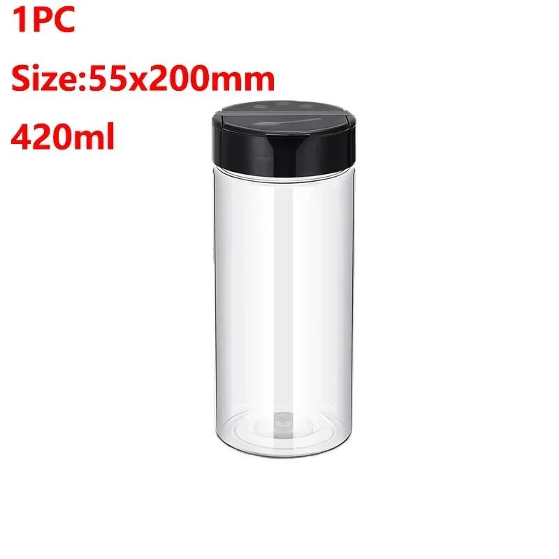 12/4/1 шт. Прозрачная бутылка для специй для кухни, контейнер для приправ, пластиковые банки для приправ, коробка для приправ, кухонные принадлежности