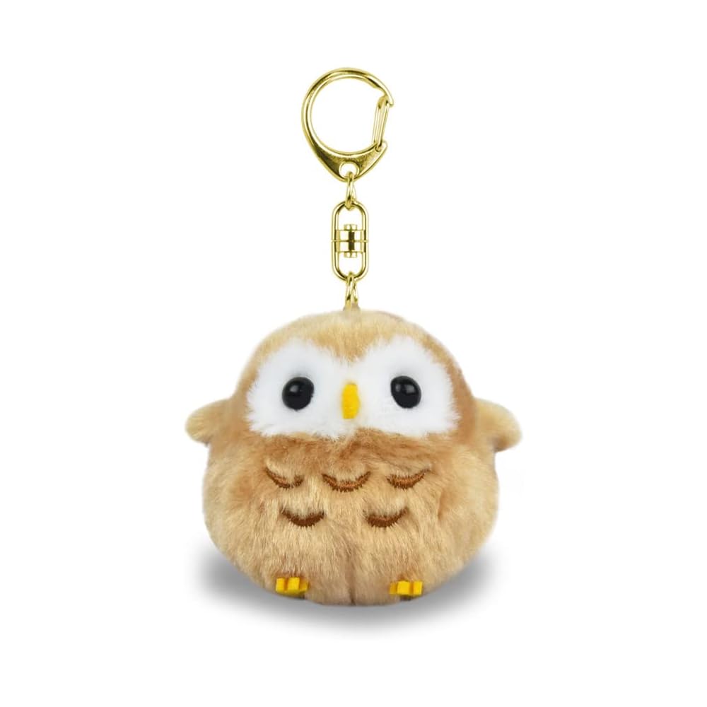 Amufun Fukufuku Kotori Mascot Keychain Owl Soft Plush Toy