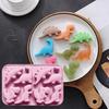 Dinosaur Silicone Mold Ice Cube Tray Flexible Fondant Chocolate Candy Mold Biscuit Cake Candle Soap Mold Easy Release Pastry DIY Tools