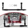 Powerful AN6 Dual Feed Carb Braided Nylon Fuel Line Double Pump For 4150 Holley Carburetor 7/8In-20 Thread Ual Feed