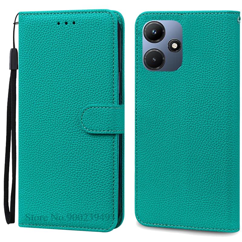 Для чехла Infinix Hot 30i Силиконовый кожаный чехол-книжка с кошельком для Infinix Hot 30i NFC X669 X669C X669D Чехол для телефона Обложка Coque Funda