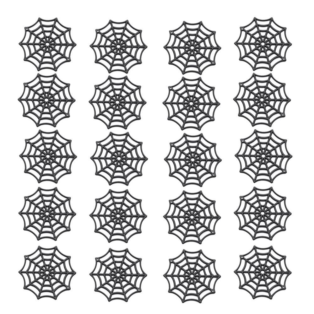 Black Spider Web Novelty Toy Plastic Fake Spider Decorative Spiders Prank Toys Haunted House Prop