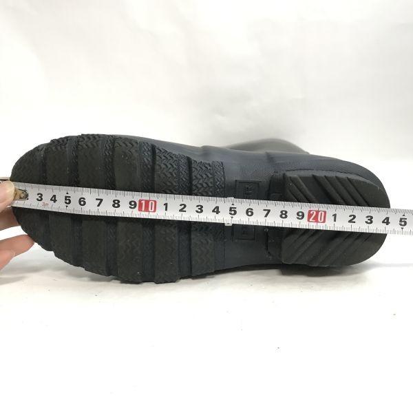 HUNTER резиновые сапоги женские 36 UK3 22 темно-синие длинные(ИСПОЛЬЗОВАЛ)