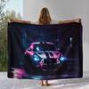 Винтажное одеяло-плед M-Mustang Racing Biker Garage Moto из мягкой фланели, Уютное теплое одеяло для кровати, дивана, гостиной, пикника, кемпинга