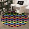 Space Invaders Pattern ,Retro Video Game Design Chair mat Round Rug-Office carpet , Machine Washable , Non-slip , Suitable for Living Rooms