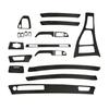 High Quality Useful Interior Sticker 3D Accessory Black Car Carbon Fiber Replacement Replaces Trim Vinyl Decal