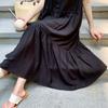 Dimanaf 2025 Plus Size Dress Summer Women Black Sleeveless Vintage Loose Maxi Basic Style Holiday New Dress