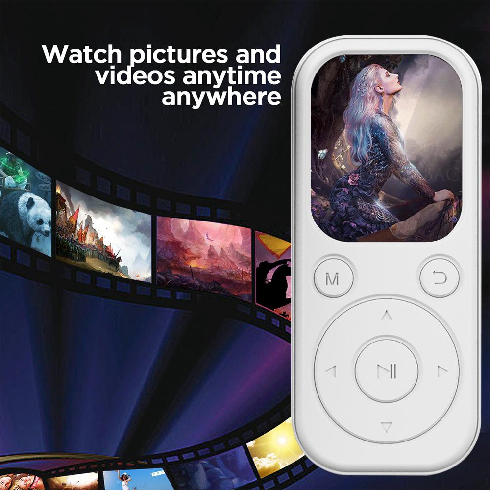Портативный MP3 MP4 плеер Bluetooth 5.4 музыкальный плеер мини-динамик поддержка FM-радио диктофон электронная книга
