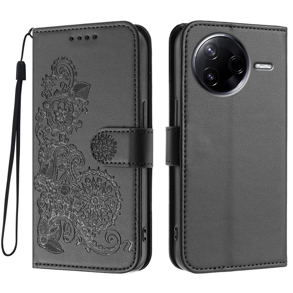 For Xiaomi Redmi K80 5G/Xiaomi Poco F7 Pro 5G Phone Cases Mandala Flower Leather Wallet Mobile Cover with Strap