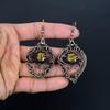 Серьги из тигрового глаза, обернутые медной проволокой 999 пробы, серьги из натуральных камней ручной работы, подарок для мамы, антикварные украшения