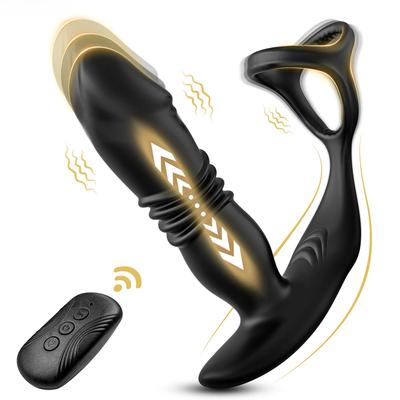 Мужской массажер простаты, Bluetooth-приложение, вибратор для мужчин, анальная пробка для геев, телескопическая вибрирующая Анальная пробка, секс-игрушка для пар