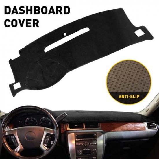 FITS 2007-2014 Chevy Tahoe/Suburban/Avalanche Black Dashboard Pad Dash Cover Mat