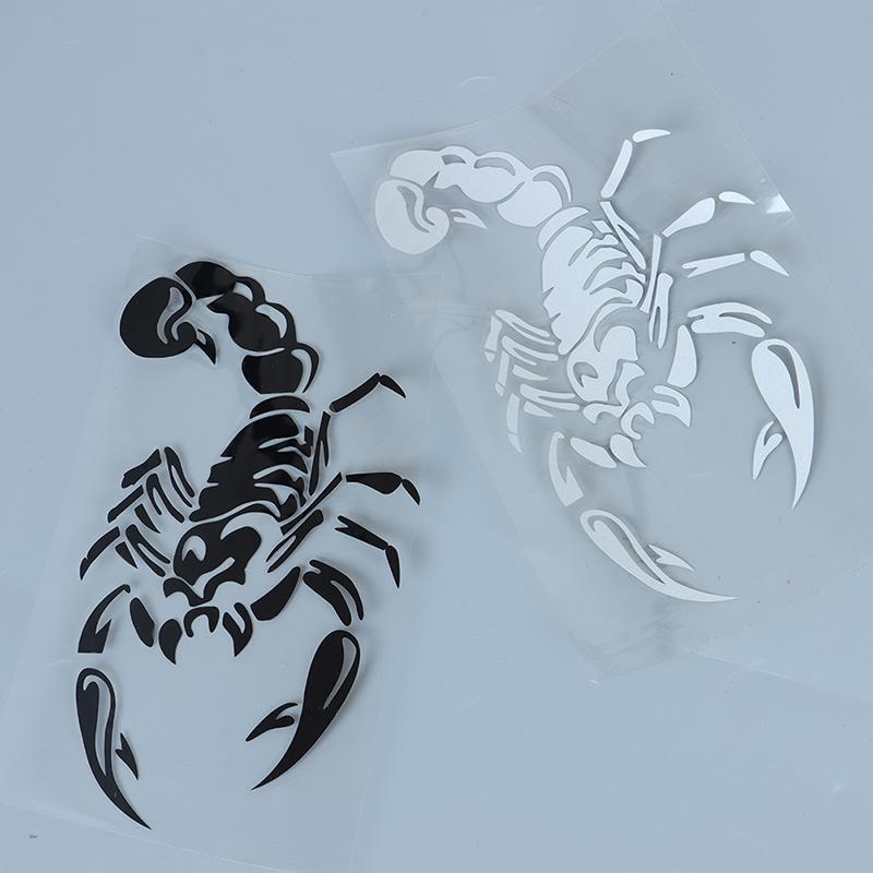 Маленькая автомобильная светоотражающая наклейка в виде скорпиона, наклейка на капот, запасное колесо, автомобильная наклейка