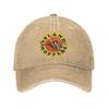 Island Hoppers Магнум Бейсболка Ретро Потертый Деним Выстиранная Шляпа Snapback для Аренды Вертолета Шляпы для Улицы Без Каркаса