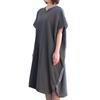 Transparan Bath Gauze Wearable Cotton Dress, Towel, Loungewear, Lightweight, Summer, Thin, Women's, 100% (Charcoal)
