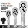 Reversible Mini Ratchet Wrench Quick-Release Quick Socket Ratchet  Professional Use
