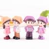 Couple With Hat Resin Miniature Figurine Fairy Garden Decor Micro Landscape
