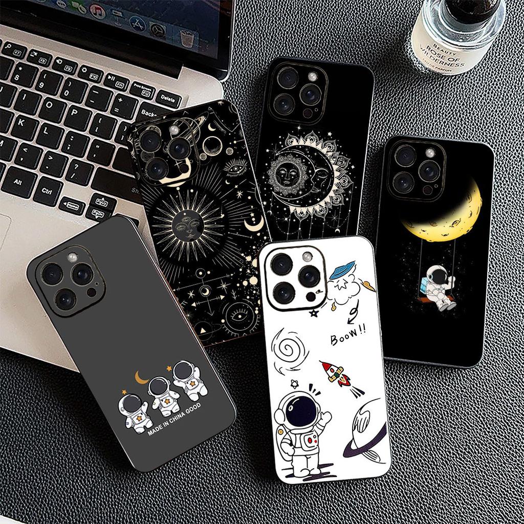 Чехол для Motorola Moto G55 G45 G75 G85 G35 Edge 50 30 Fusion 40 NEO Ultra Pro Чехол для телефона Астронавт Звезды Вселенная Солнце Луна Лицо