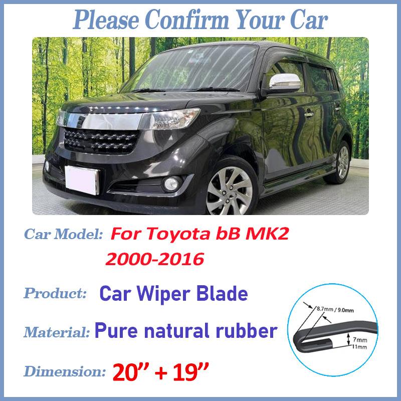 Дворники для автомобиля Toyota bB MK2 Аксессуары Scion xB Daihatsu Coo Materia 2000 2001-2016 Прочные щетки стеклоочистителя