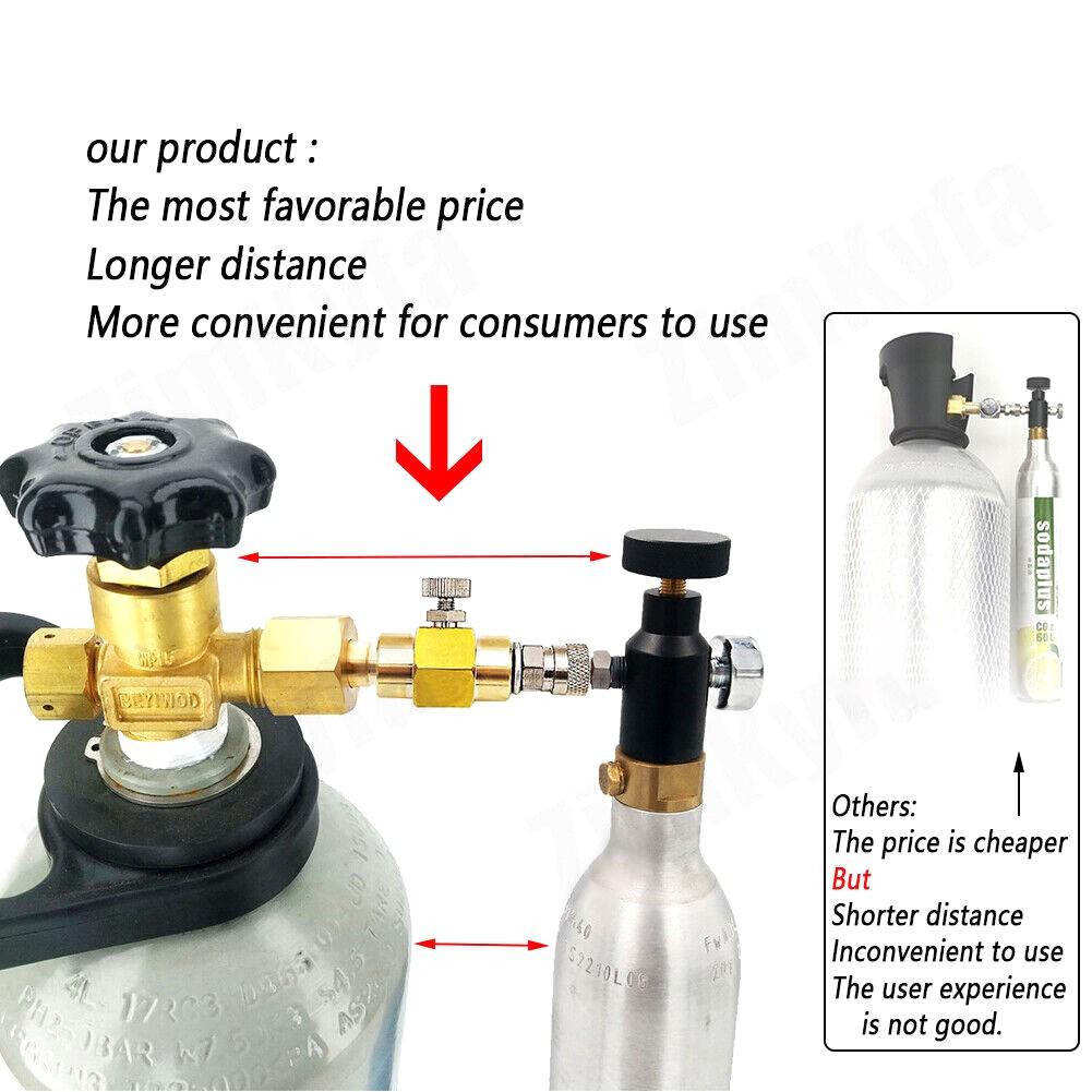 Карбонизатор Цилиндрический бак Адаптер для заправки Адаптер для заправки Заправочная станция