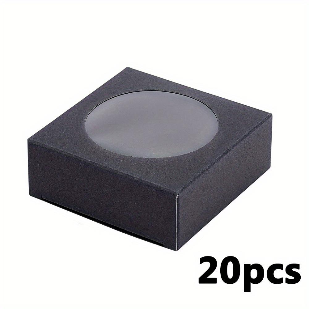20pcs Kraft Paper Box with Clear Window Homemade Boxes Presents Packaging Boxes for Bakery Cookies Cake Packaging Candy Box Birthday Gift Boxes