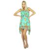Bimba Women Asymmetrial Short Mini Dress Summer Clothing Floral Beach Wear