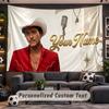 Wall Hanging Tapestry Custom NameBruno Mars Pattern Personalized Printed Fabric Wall Decor