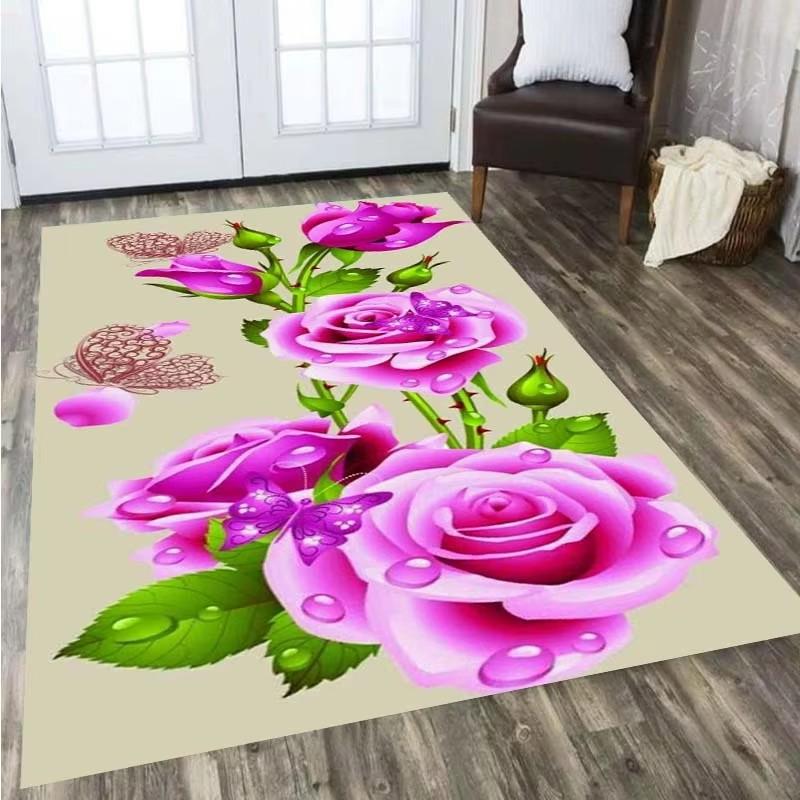 Цветочный Пасторальный 3D Печатный Ковер Домашний Декор Коврики для Входной Двери Ковры в Гостиную Ковры в Спальню Детский Ковер Коврик для Ванной